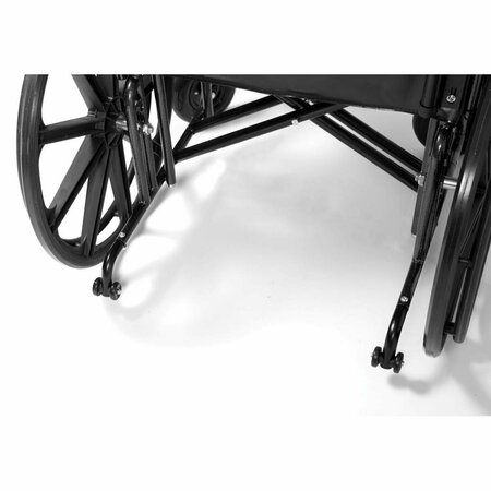 NUTRIONE 22 x 18 in. Traveler HTC Fixed Desk Arm & Elevating Legrest Wheelchairs NU2976139